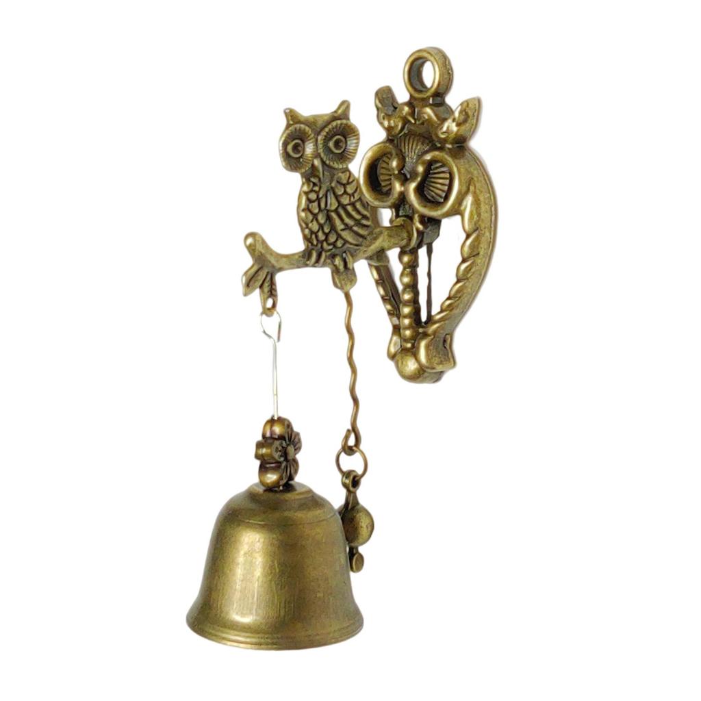 Shop Entrance Bell Retro Antique Animal Figurine Decor Metal Shopkeeper Creative Ornaments Hanging