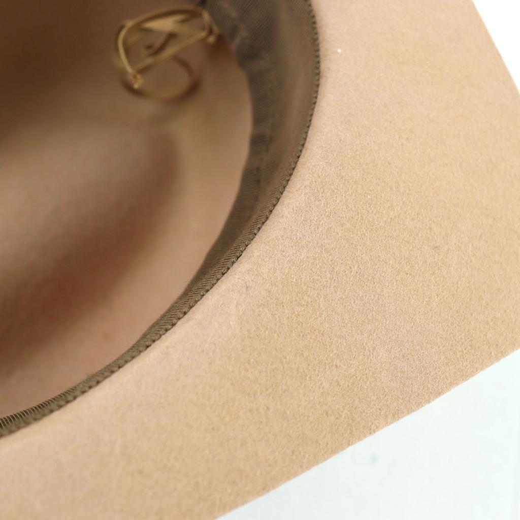 Excellent Vivienne Westwood hat  Ribbon Felt Square Brim Fedora 219161 VH36 Used