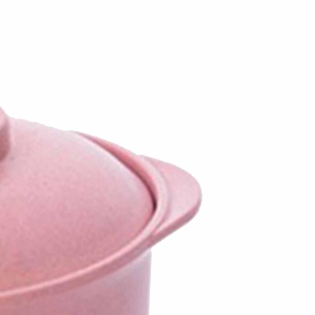 Instant-Nudeln Schüssel Nordic Style Studenten Multifunktions-Lebensmittelbehälter mit Deckel Pink