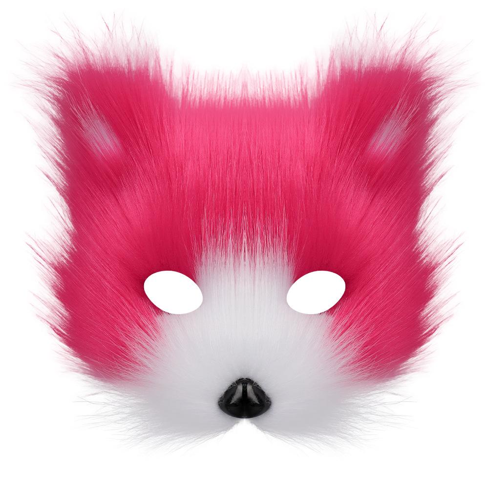 Halloween Mask and Tail Set Easy To Wear Mask Tail and Paw Set Versatile Cosplay Costume Accessories for Party Holiday Fashion