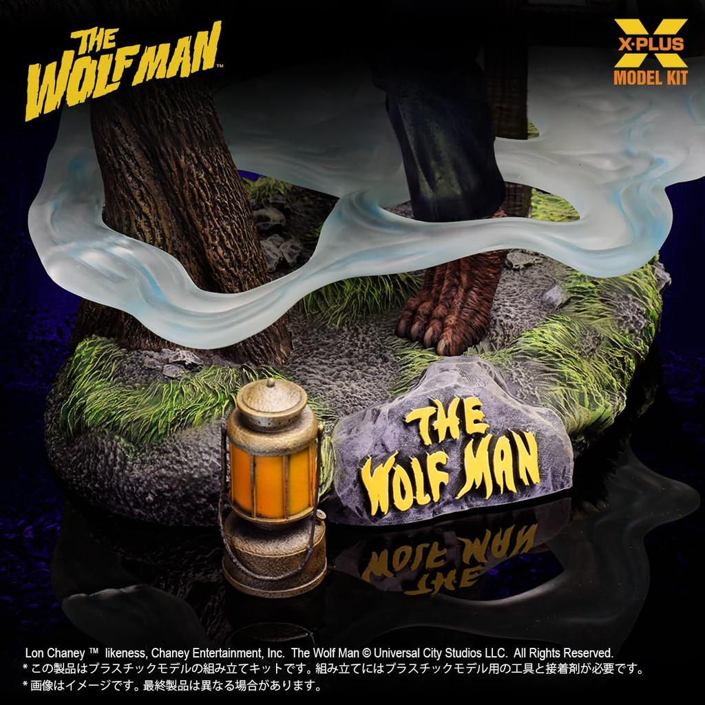 Der Wolfsmensch Lon Chaney als Werwolf Maßstab Unbemalter Kunststoff-Modellbausatz X-PLUS Jr. 1/8