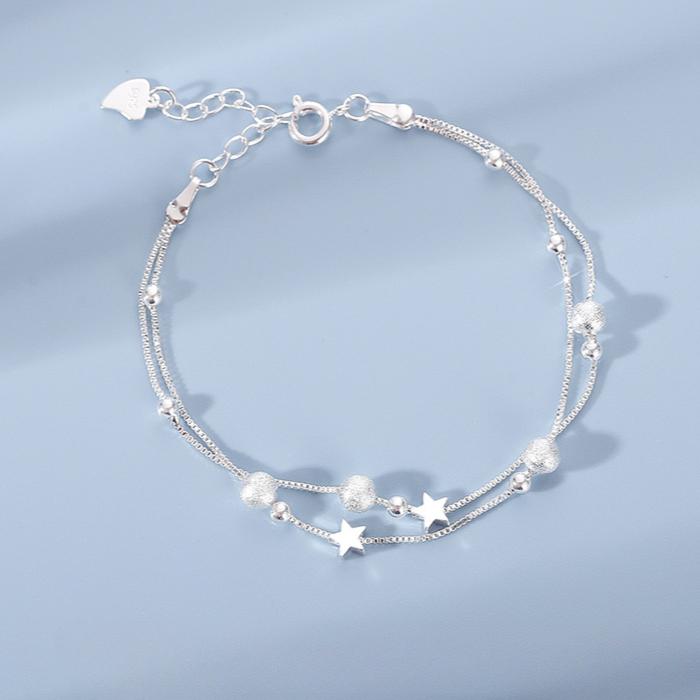 Pulseras Retro de Plata de Ley 925 con Cristales Azules Para Mujeres Diseñador Coreano Huecas Ajustables Joyería de Lujo para Fiesta Regalo
