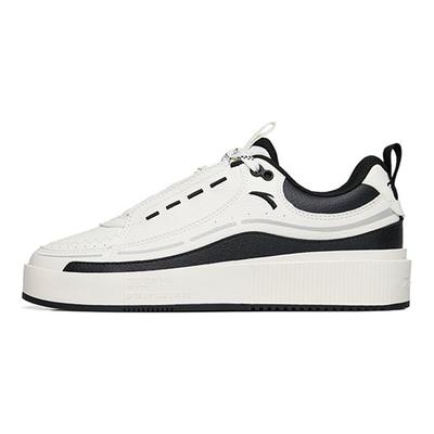 Life Collection Lightweight Abrasion Resistant Low Top Skateboard Shoes Women's White Black Gray 922228033-2