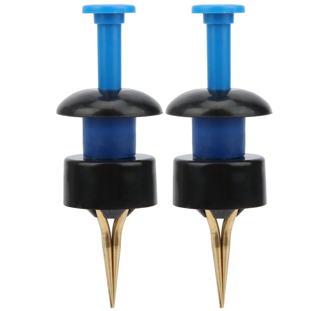 2 Jeux de Clips d'Appât de Pêche en ABS avec Élastiques Clip pour Appâts Clip Portatif pour Leurres Pêche à la Carpe