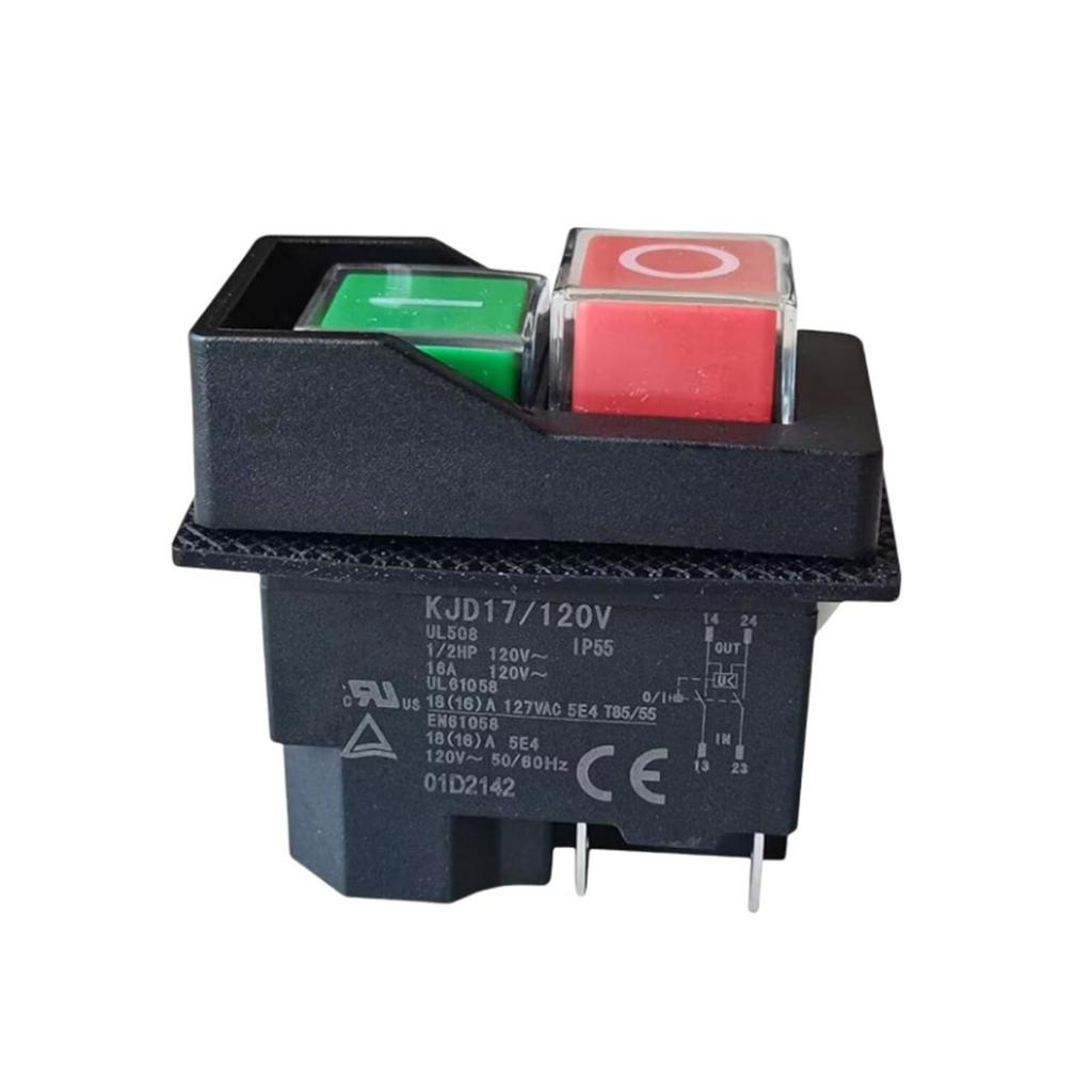 Heavy Duty 120V Electromagnetic Switches Automotive Repair Switches Machinery Switches Suitable for Workshop Equipment