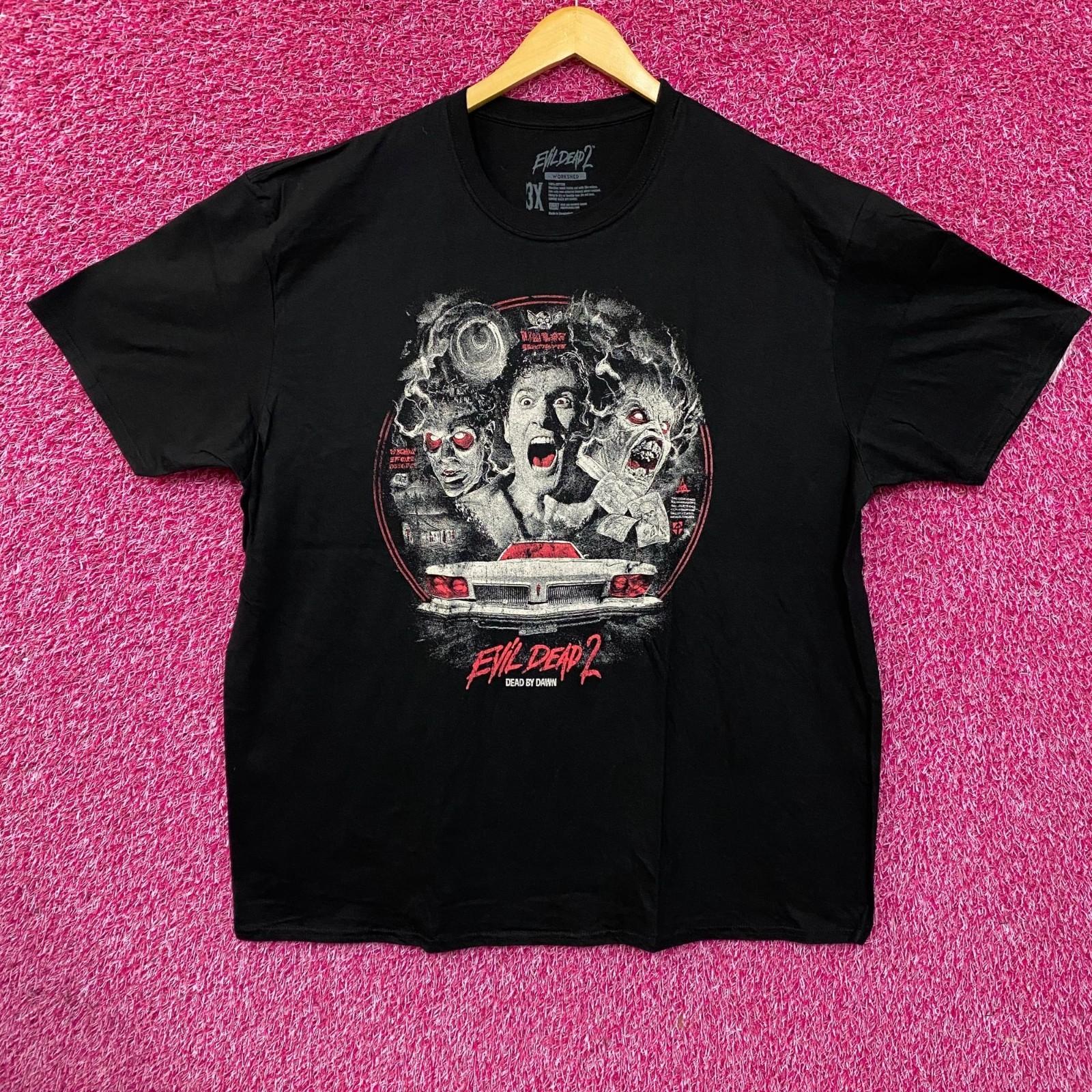 Evil Dead 2 Dead By Dawn Graphic Design T-Shirt 3XL XXXL