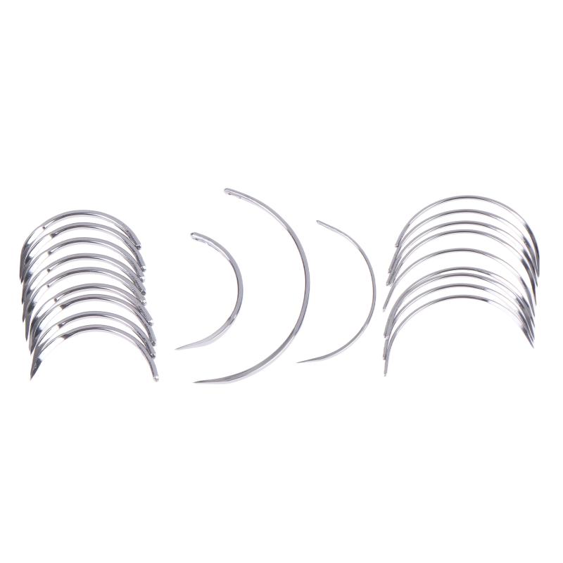 6/10Pcs Suture Surgical Tool Durable Metal 1/2 Corner Medical Needle Double Eyelid Medical Science Diy Accessories