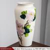 Hand-painted Peony Ceramic Vase for Hydroponic Flower Arrangement