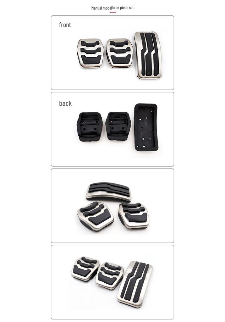 Ford Focus Original Model Non-Slip Stainless Steel Pedal Set