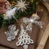 2pcs Angel/Dancing Girl Crystal Christmas Tree Pendant Christmas Tree Hanging Decoration  Wreath