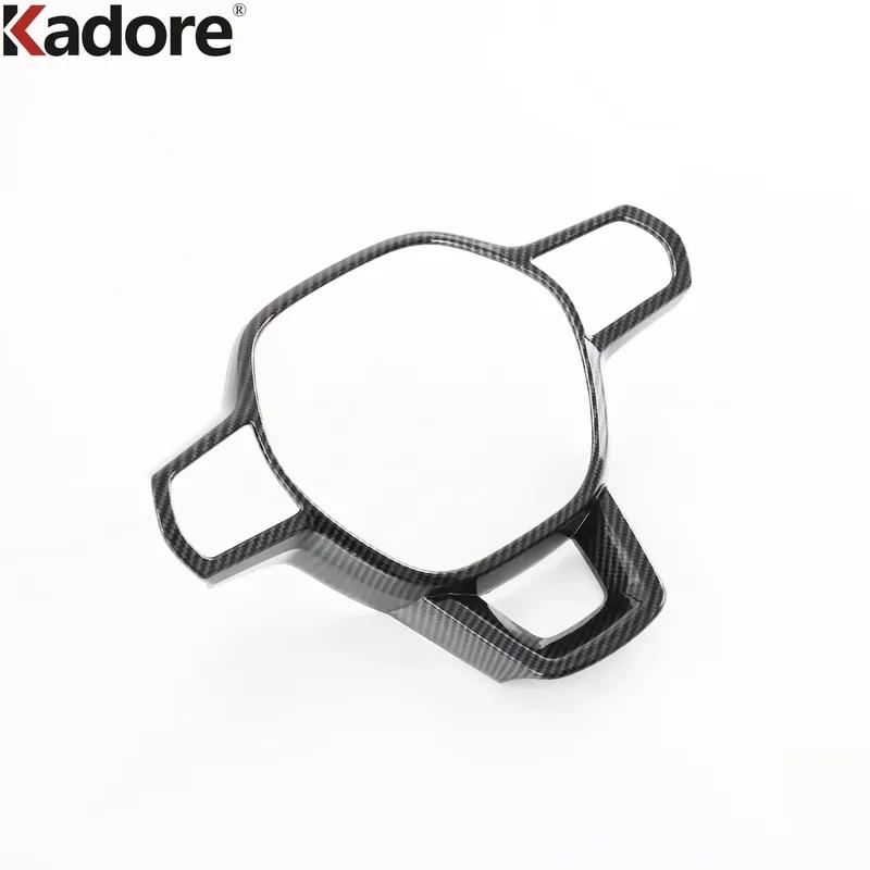 Car Steering Wheel Panel Cover Trim For Honda CRV CR-V  2024 Carbon Fiber Decoration Interior Mouldings Accessories