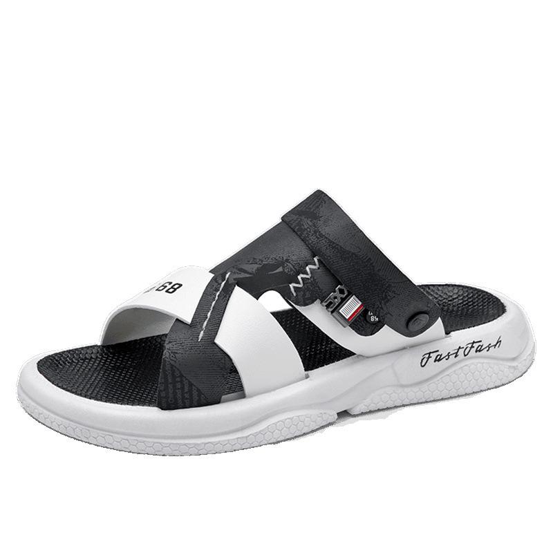 Men's thickened sandals outdoor slippers popular outdoor out beach shoes dual-purpose driving thick-soled soft-soled non-slip summer