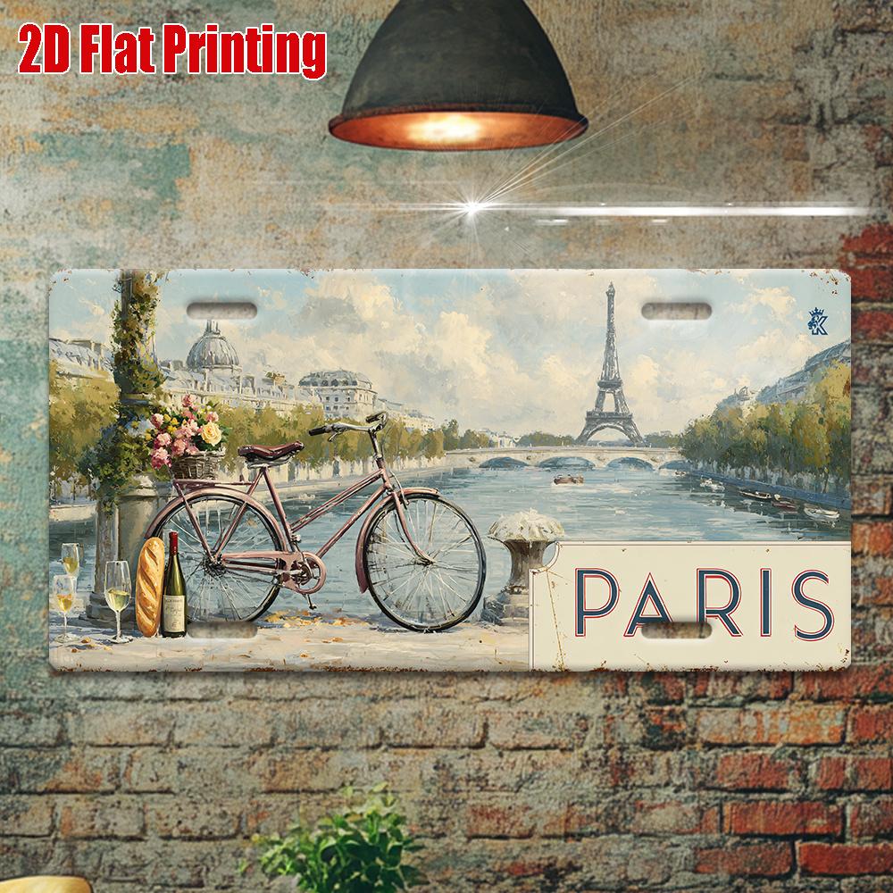 D Flat This Is a D Printed Sign Made of Vintage Metal Intended for Decorative Purposes Only It Measures cm xcm
