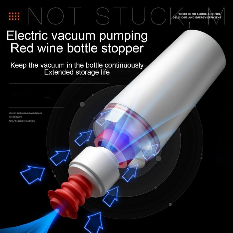 Wine Saver Pump Set Vacuum Pump Wine Bottle Stopper Wine Preserver Vacuum Saver Pump Wine Stoppers Party Bar Accessories