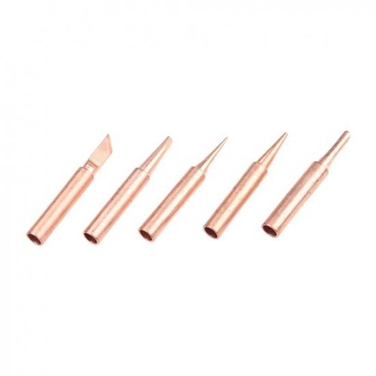 Copper Soldering Iron Tips 6pcs Tips for Various Soldering Applications