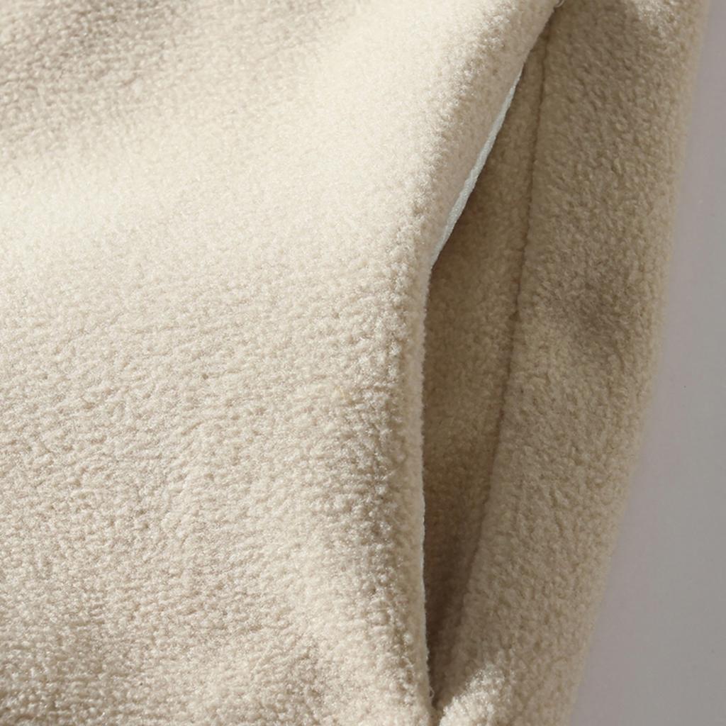 Men's Solid-color Casual Fleece Fleece Hoodie, Men's Sports Long-sleeved Zipper Cardigan Stand-up Collar Jacket