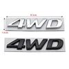 CMQW3 3D Metal 4WD Logo Car Rear Trunk Fender Emblem Badge Sticker for Hyundai IX25 IX35 Tucson Santafe
