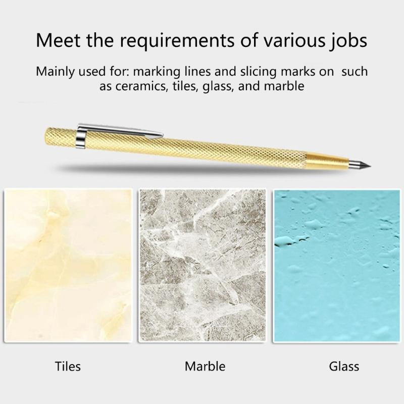 Accuracy Ground Steel Engraving Pens for DIY Glass Tile Cutting and Metal Marking Activities