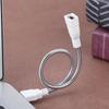 Usb Desk Lamp With Power Cable Extension Cord Flexible Metal Hose - Adjustable Bright Desk Light