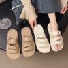 Retro Cool Slippers Women's Platform Slippers Summer 2025 New Fashion Casual Versatile Beach Cool Slippers