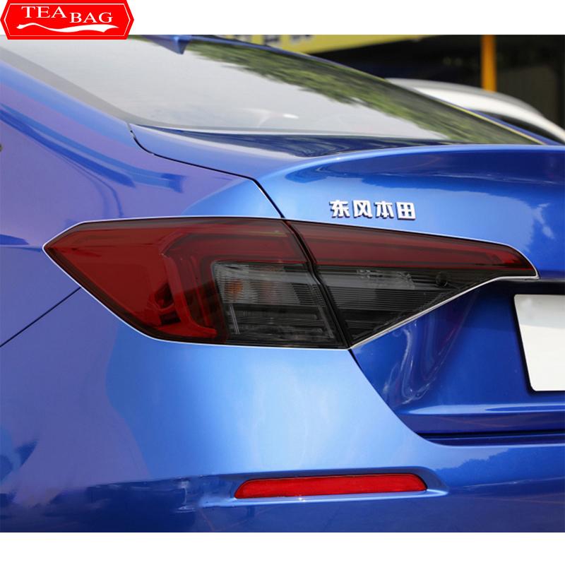 TPU Car Headlight Protective Film Headlamp Restoration Transparent Black Sticker For Honda Civic 11th Gen 2021 2022 Accessories