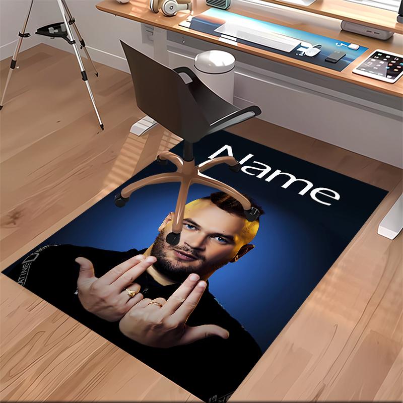 Custom Personalization Jul Rapper Print Area Rug - Soft, Washable Non-Slip Indoor Mat,Living Room,Home&Office Decorative Rug