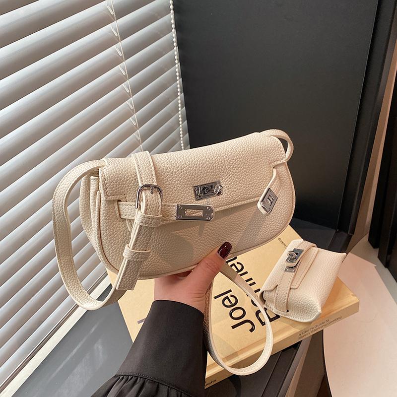Premium Saddle Bag Fashion Versatile Gemini Bag Dumpling Bag Women's Bag One Shoulder Crossbody Breast Bag Mini Fanny Bag