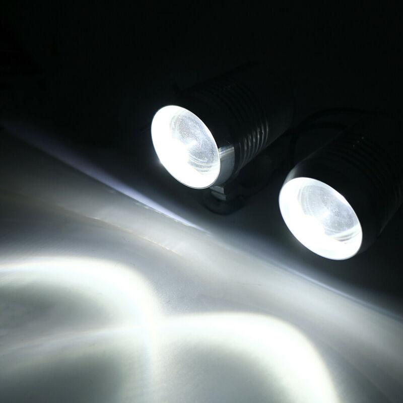 2Pcs 30W U2 Motorcycle LED Fog Lights Waterproof Metal Motorbike Driving Headlight High/Low Beam With Switch