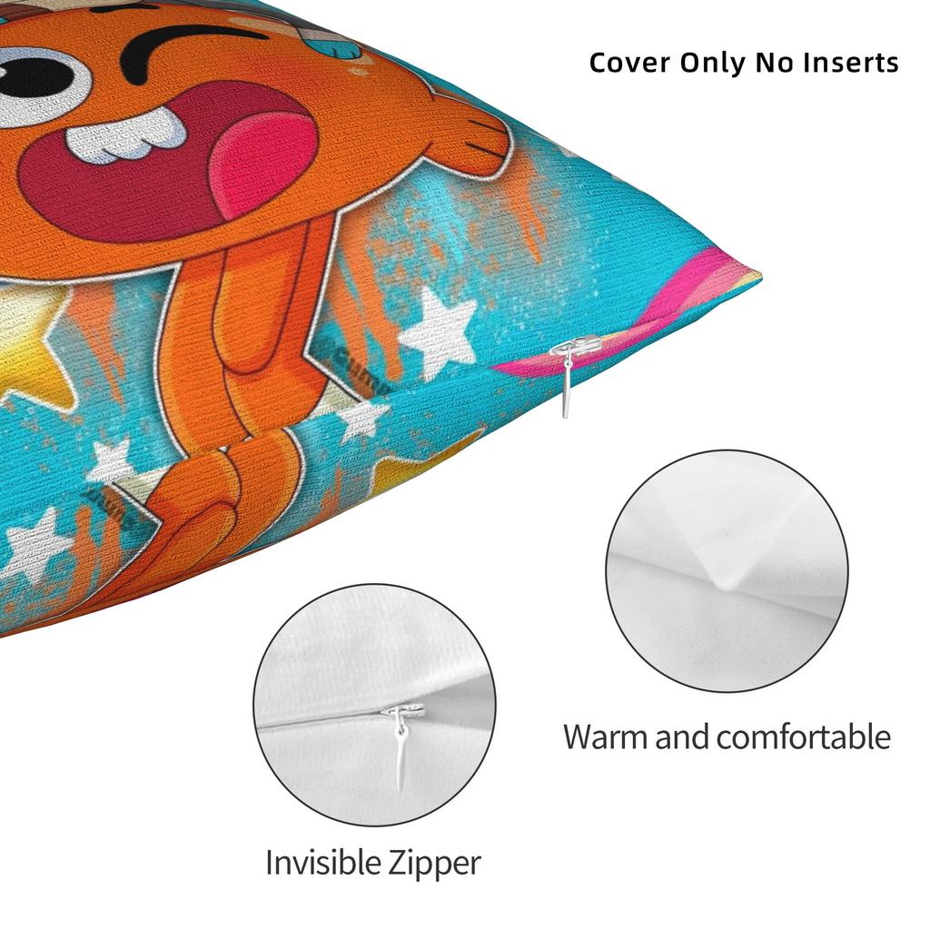 Decorative Pillowcase The Amazing World Of Gumballs  Product Home  Pillow Case Cover Zippered Multi-Size