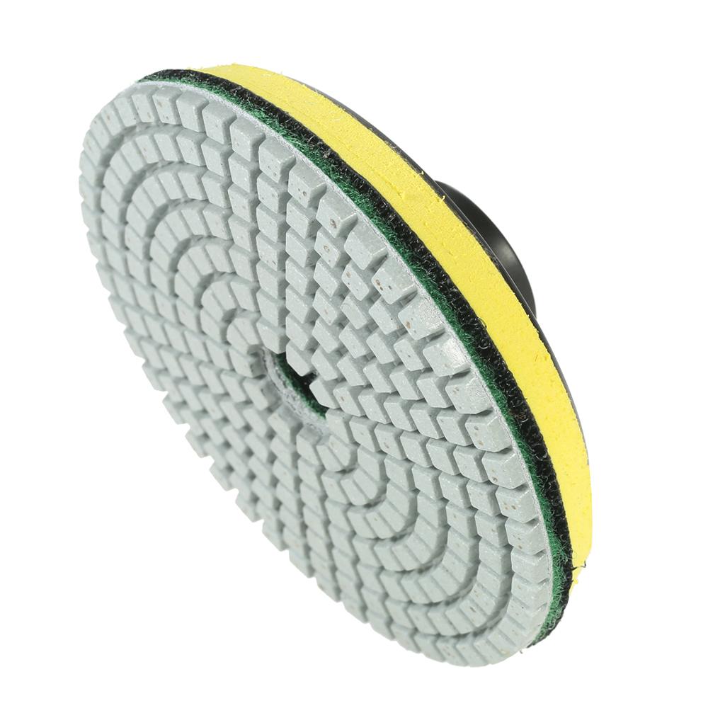 11pcs 4-inch Diamond Wet Polishing Pads Grinding Disc + 1pc Backing Pad for Granite Marble Stone Ceramic Tile Concrete
