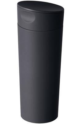 380ml Thermos with Keeps Hot or Stylish Matte 1320 Tumbler/Mug Lid, Slide-Open, Double-Layer Insulated, Cold, Black,