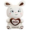 Cartoon Herz Kaninchen Puppe Plüschtier Kleines Weißes Kaninchen Puppe Kinder Beruhigende Stoffpuppe Geburtstagsgeschenk Geschenk