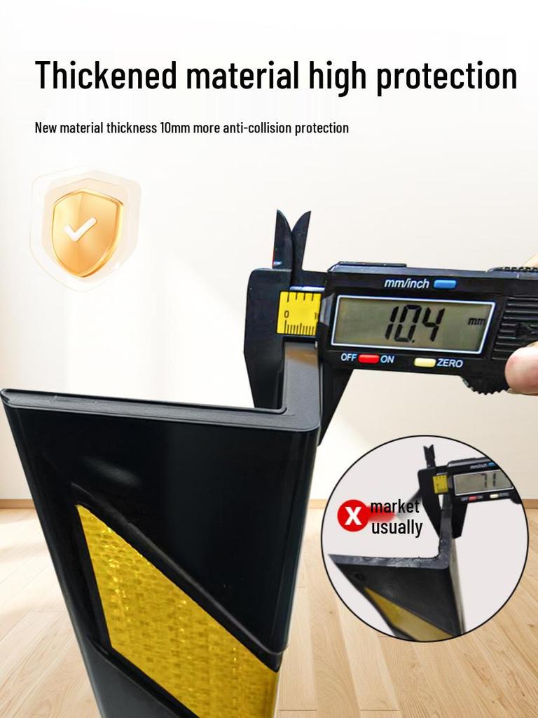 Reflective PVC Rubber Corner Protector for Parking and Staircase Safety
