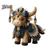 Handmade Gift Making Beginners DIY Sewing Kit Cow Patchwork Supplies Highland for Adults Fabric Doll