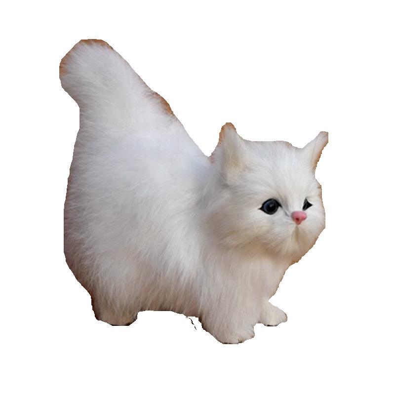 Kitten Simulation Animal Set: Four Sets of Five Cat Ornaments for Home Décor