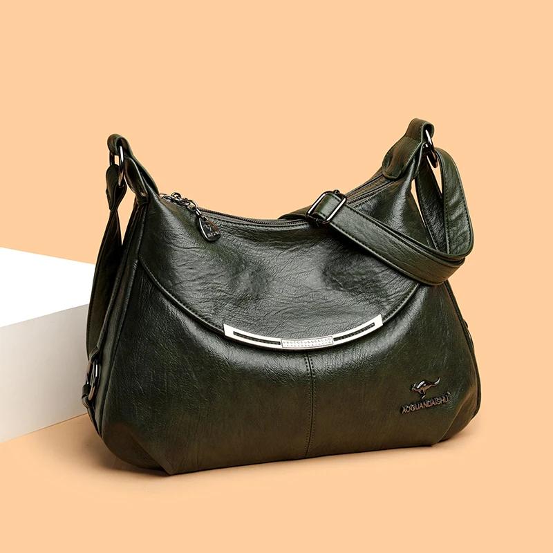 New Branded Hand Bags for Women High Quality Leather Shoulder Bag Double-deck Fashion Ladies The Tote Bag Designer Crossbody Bag