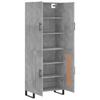 Highboard Concrete Grey 69.5 x 34 x 180 cm Particleboard