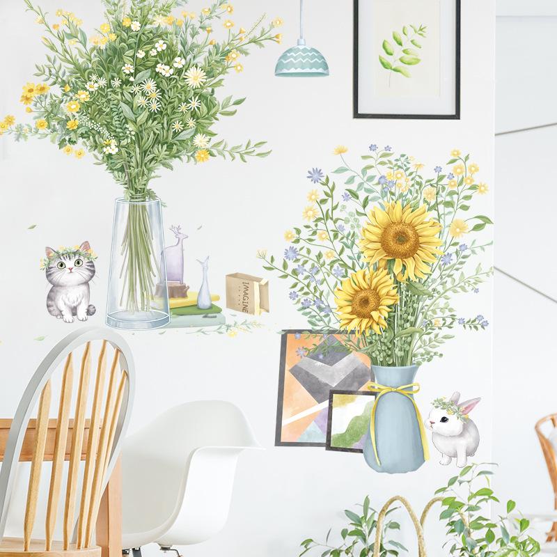 Gelb Sonnenblume Aufkleber Haus Modern Möbel Selbstklebend Wand Zimmer Gelb Sonnenblume Aufkleber Haus Modern Möbel Selbstklebend Wand Zimmer