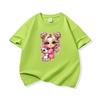 Kids Cotton T Shirt Girl With Pink Unicorn Print Crew Neck Short Sleeve Tee Casual Boys Girls Summer Tops