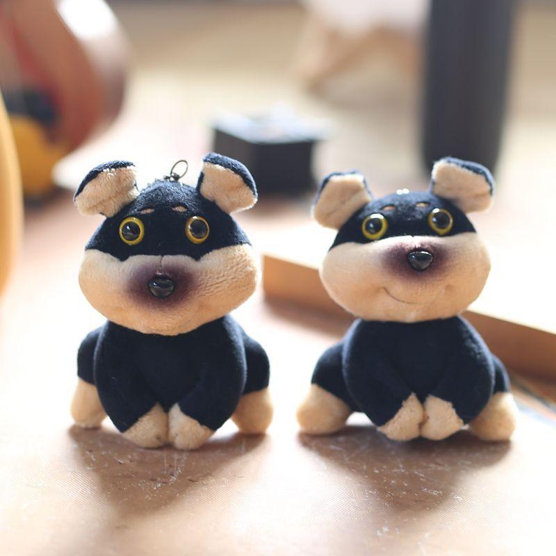 Cute Dog Hornet Plush Toy Keychain Backpack Pendant Gift For Kids Decor Bag