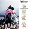 1pc Horse Art Print Blanket, Lightweight Flannel Fleece with Digital Printing, Soft Warm for Sofa, Travel, Camping, Office, Couch, Chair, and Bed, All
