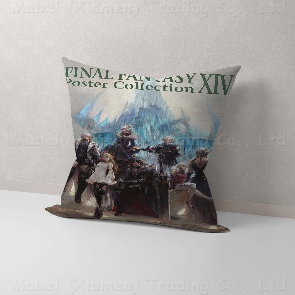 

Серия игр Final Fantasy Персонализированное фото Текст Домашние декоративные подушки Бытовые подарки 45x45см 40x40cm16x16Inch