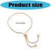Adjustable Snake Chain Bracelet With Smooth Beads Flexible Sliding Closure Full of Durability Copper Jewelry For Women