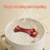 Pet Chew Toy Realistic Simulated Bone Design Dogs Molar Teeth Cleaning Toy Bite-resistant Food-Grade PP Material Pet Toy