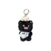 Cartoon Cute Fluffy Angry Cat Apron Chef Hat Design Plush Toy Pendant Keychain