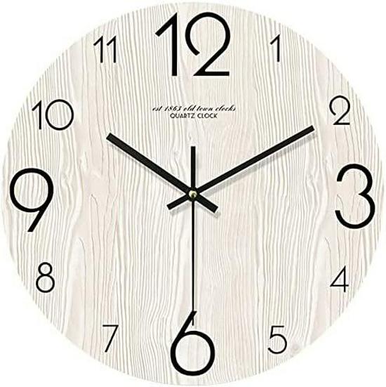 Wall-Mounted Luminous Wooden Silent Clock: Creative and Decorative for Living Room