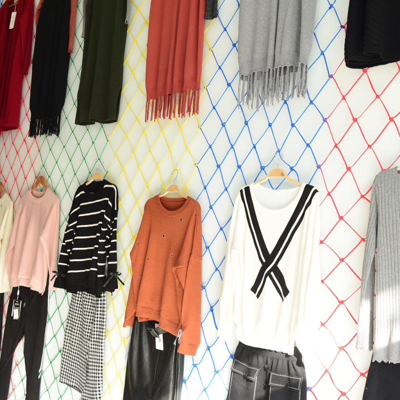 Filet de sécurité coloré en nylon pour escaliers et balcons