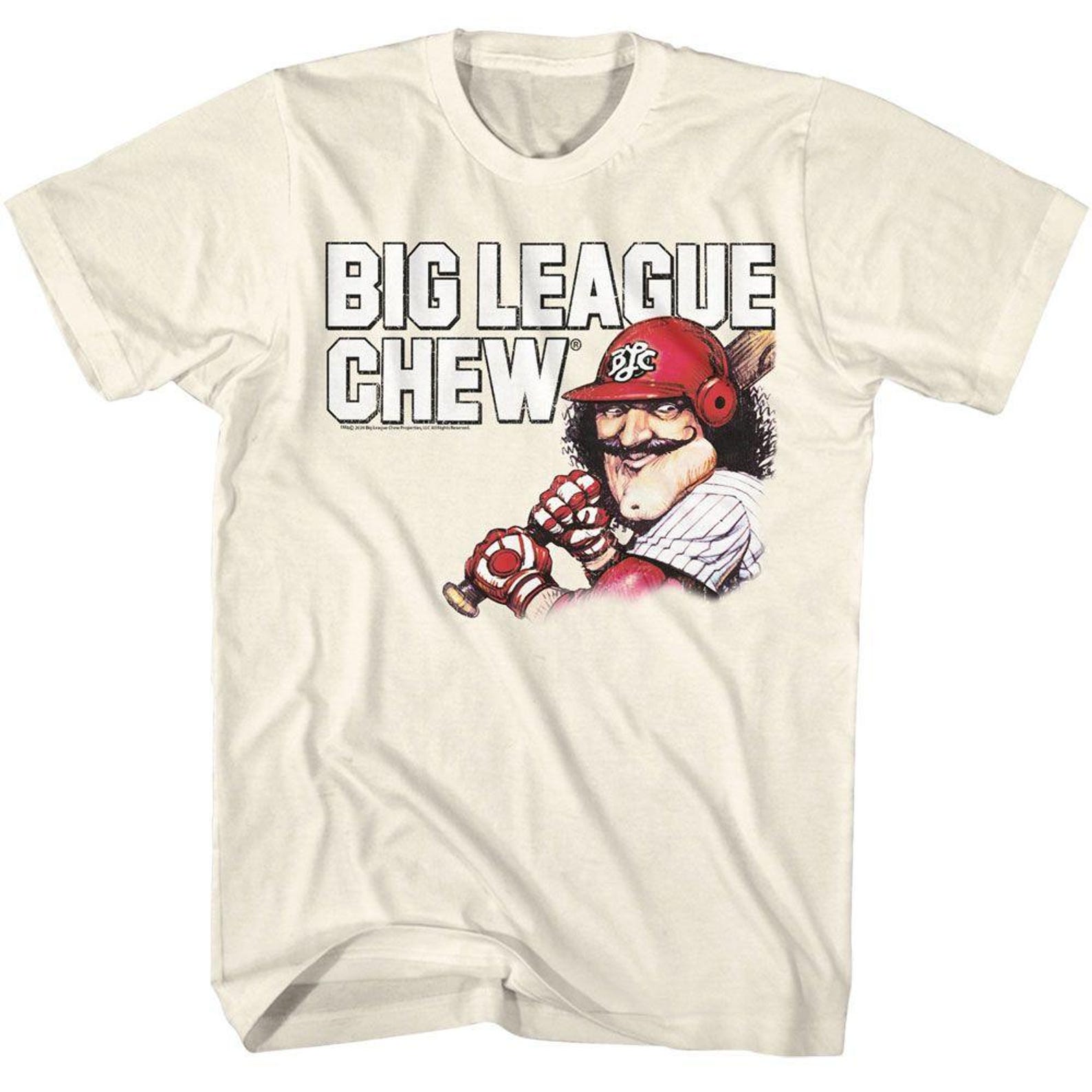 Big League Chew Vintage Moustache Natural T-Shirt M