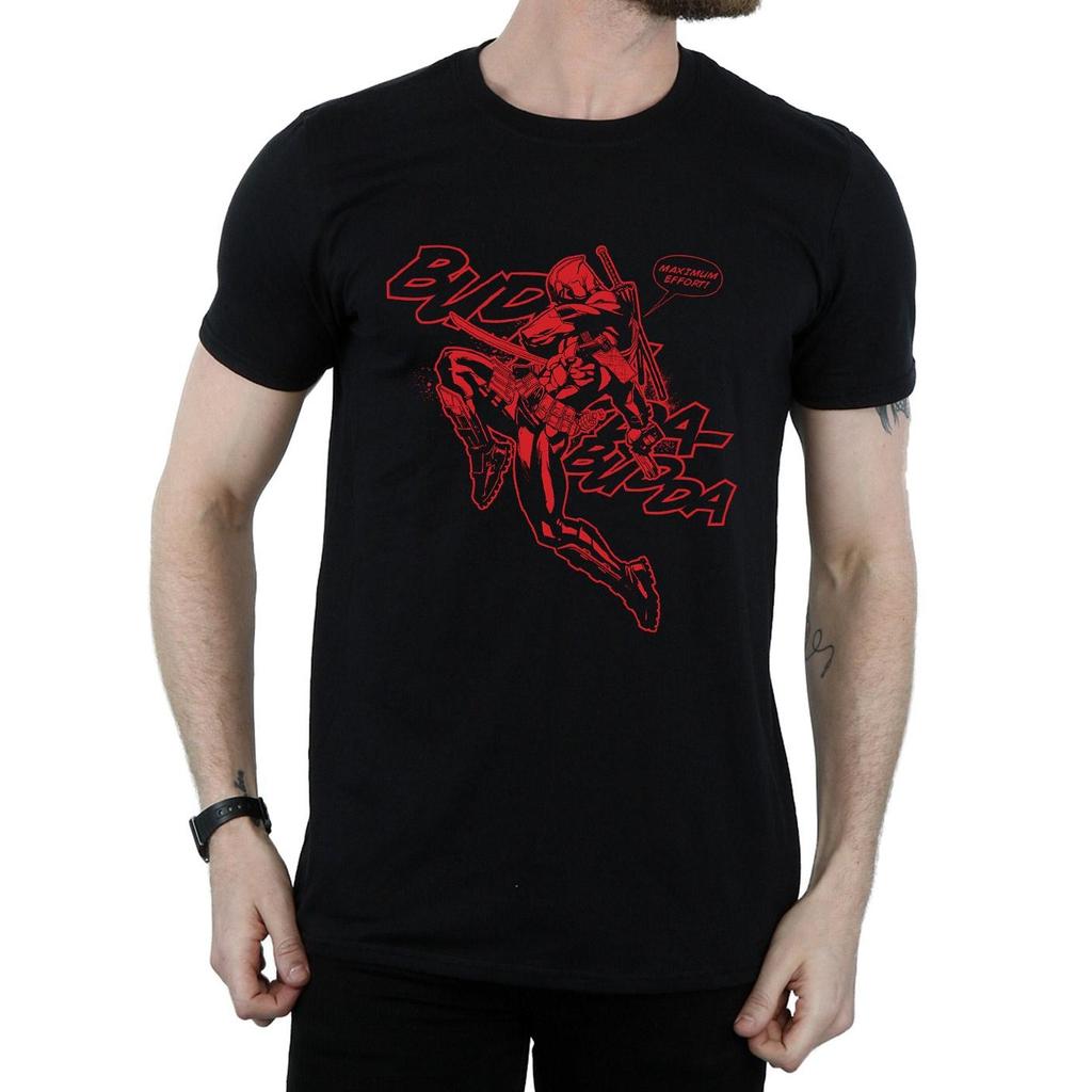 Marvel Mens Deadpool Budda Budda T-Shirt