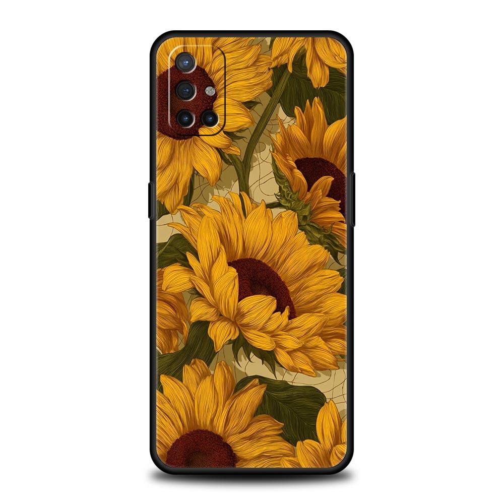 Abstract Plants Flower Phone Case For Oneplus 13R 13 12R 11 10T 10R Nord N100 N200 N10 10 9 9R 9RT CE 3 2 Z Pro Soft TPU Cover
